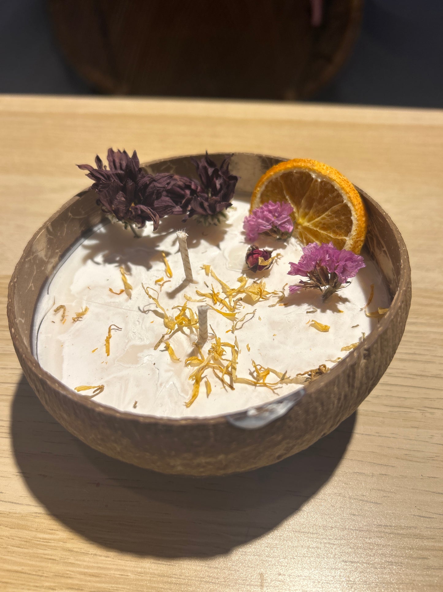 Vela Natural en Coco