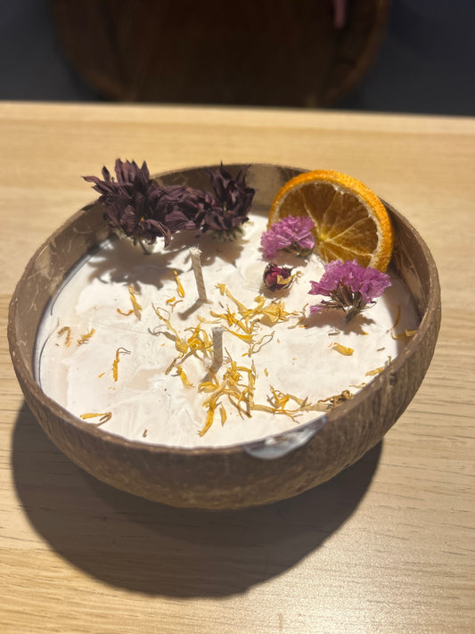 Vela Natural en Coco