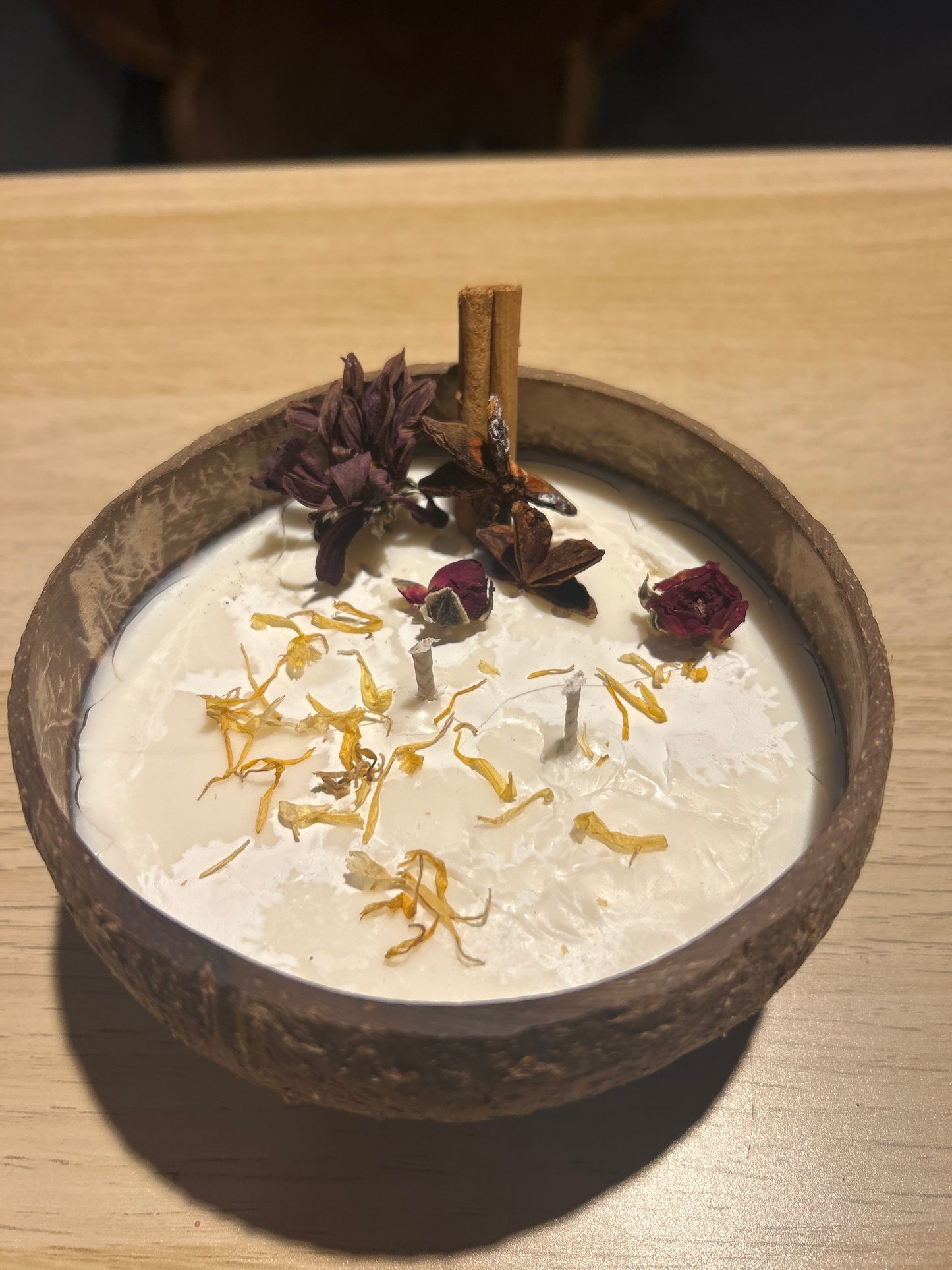 Vela Natural en Coco