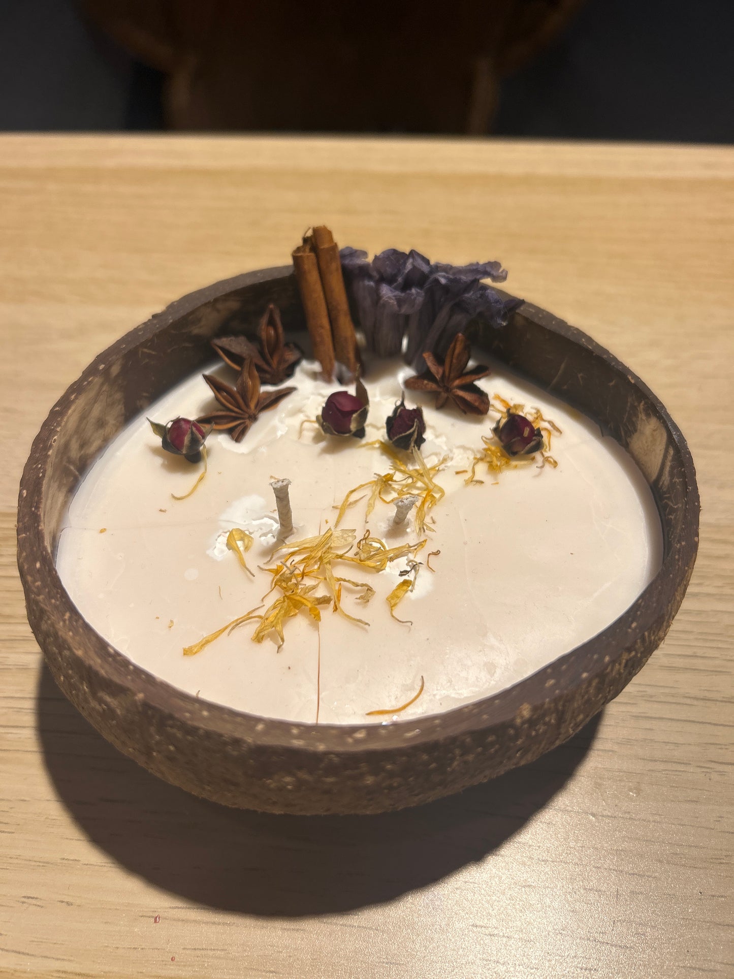 Vela Natural en Coco